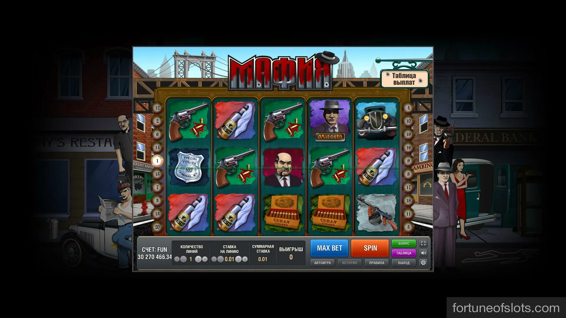 mafia игровой автомат
